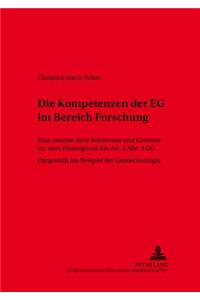 Die Kompetenzen Der Eg Im Bereich Forschung