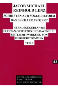 Jacob Michael Reinhold Lenz - Schriften Zur Sozialreform