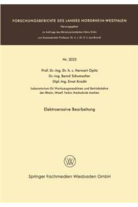 Elektroerosive Bearbeitung