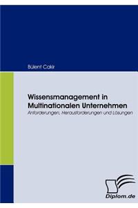 Wissensmanagement in Multinationalen Unternehmen