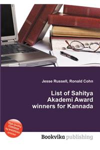 List of Sahitya Akademi Award Winners for Kannada