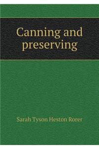 Canning and Preserving