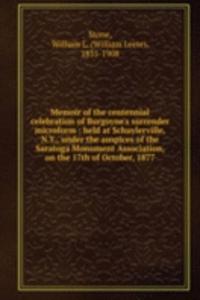 MEMOIR OF THE CENTENNIAL CELEBRATION OF