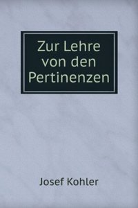 Zur Lehre Von Den Pertinenzen (German Edition)