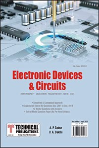 Electronic Devices and Circuits for BE Anna University R21CBCS (III-ECE - EC3353)