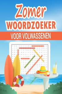 Zomer Woordzoeker voor Volwassenen.