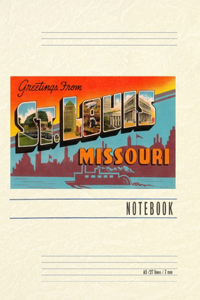 Vintage Lined Notebook Greetings from St. Louis