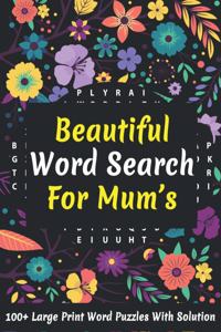 Beautiful Word Search For Mum's