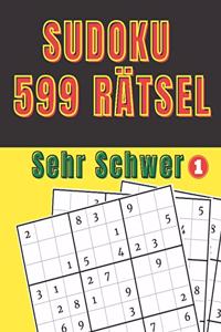 Sudoku 599 Rätsel - Sehr Schwer 1