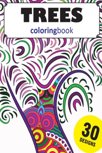 Trees Coloring Book