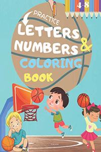 Letters and Numbers Coloring Book