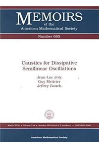 Caustics for Dissipative Semilinear Oscillations