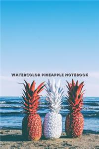 Watercolor Pineapple Notebook