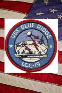 U S Navy Amphibious Command Ship USS Blue Ridge (LCC 19) Crest Badge Patch Journal