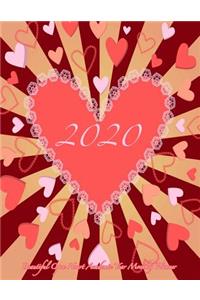 2020 Beautiful Open Heart Academic Year Monthly Planner