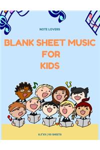 Blank Sheet Music for Kids