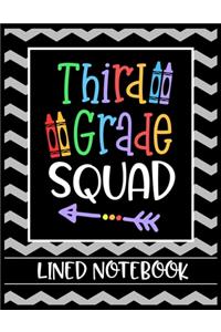 Third Grade Squad Lined Notebook