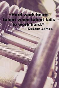 Hard work beats talent when talent fails to work hard.