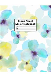 Blank Sheet Music Notebook