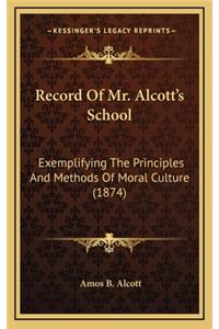 Record of Mr. Alcott's School