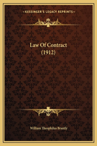 Law Of Contract (1912)