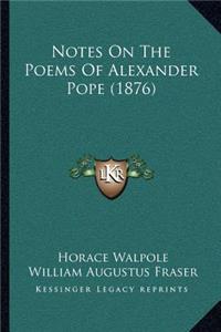 Notes On The Poems Of Alexander Pope (1876)