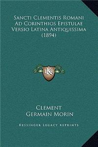 Sancti Clementis Romani Ad Corinthios Epistulae Versio Latina Antiquissima (1894)