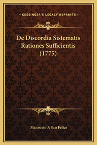 De Discordia Sistematis Rationes Sufficientis (1775)