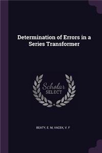 Determination of Errors in a Series Transformer