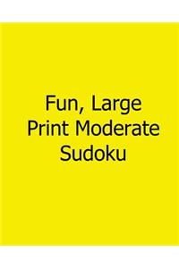 Fun, Large Print Moderate Sudoku