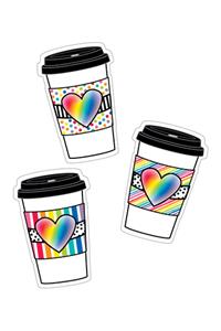 Industrial Cafe Rainbow To-Go Cups Cutouts