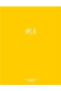 Notebook for Cornell Notes, 120 Numbered Pages, #LA, Gold Cover