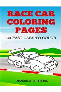 Race Car Coloring Pages