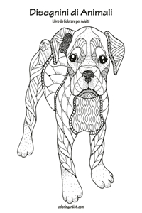 Disegnini di Animali Libro da Colorare per Adulti 1