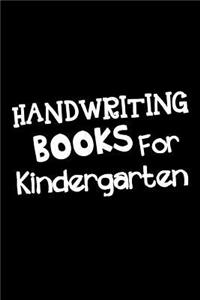 Handwriting Books For Kindergarten