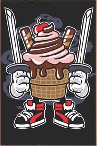 Ice Cream Ninja Funny Journal, Ideal Present