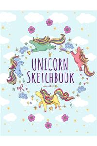Cute Unicorn Kawaii Sketchbook