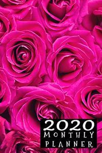 2020 Monthly Planner: Rose Bouquet - Small Pocket Calendar 5.06 x 7.81