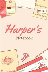 Harper First Name Harper Notebook