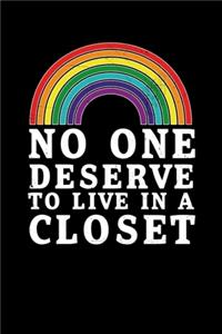 No One Deserve To Live In a Closet
