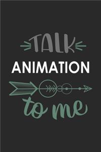 Talk ANIMATION To Me Cute ANIMATION Lovers ANIMATION OBSESSION Notebook A beautiful