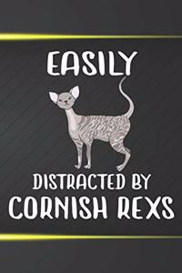 Easily Distracted By Cornish Rexs Notebook Journal