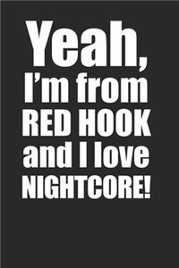 Red Hook Nightcore Electronic Music Lover 120 Page Notebook Lined Journal