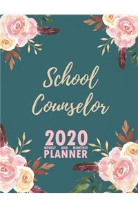 School Counselor 2020 Weekly and Monthly Planner