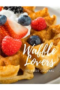 Waffle Lovers 100 page Journal