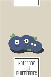 Notebook for Blueberries