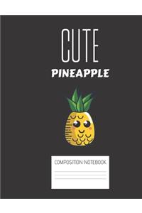 cute pineapple Composition Notebook