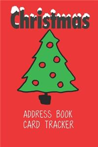 Christmas Address Book Card Tracker