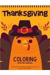 Thanksgiving Coloring Book For Toddlers
