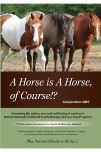 A Horse is a Horse, of Course!? 2019